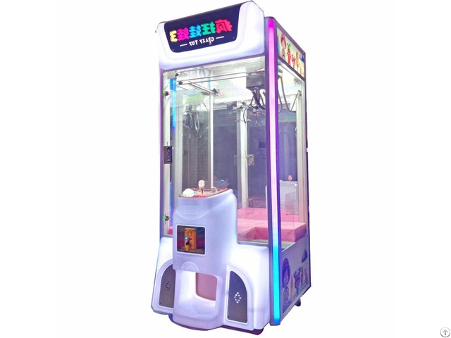 Coin Operated Gift Crane Claw Machine Crazy Toy 3 Prize Games