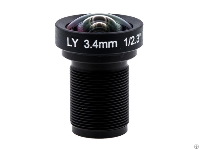 Focal Length 3 4mm Camera Flat Lens 16mp M12 85degree