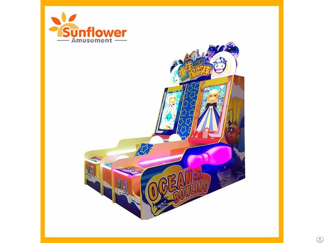 Coin Operated Kids Game Ticket Ocean Bowling Redemption Machine