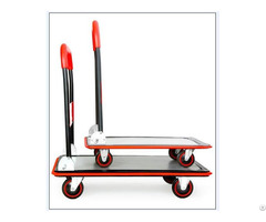 Red Deluxe Platform Trolley