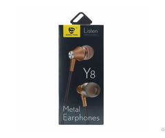 Wired Metal Earphone Y8