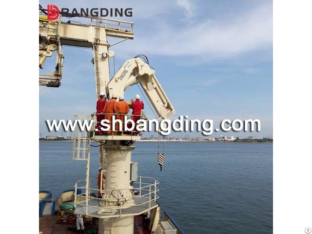 Hydraulic Knuckle Telescopic Boom Marine Deck Crane