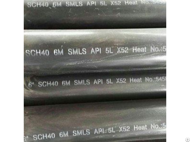 Black Coating Carbon Steel Pipe Api 5l X52