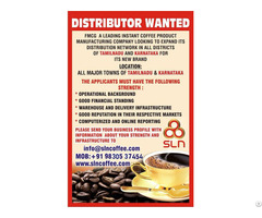 Wanted Distributor For Coffee