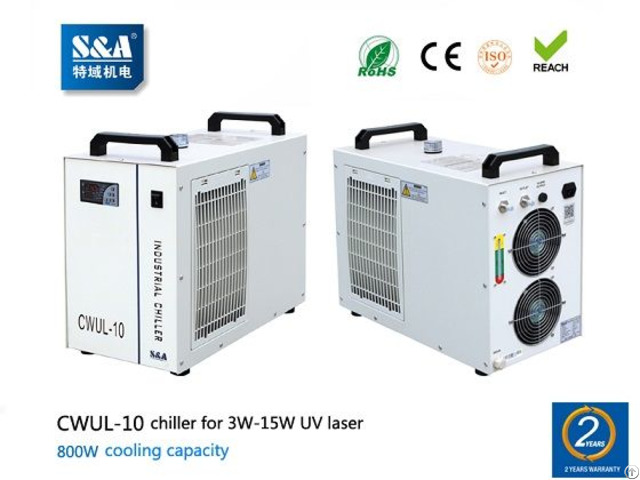 S And A Air Cooled Water Chiller Cwul 10 For 3w 15w Uv Laser