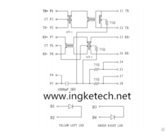 Ingke Ykju 8199nl 100 Percent Cross Arjc01 111002l Rj45 Jacks With Magnetics