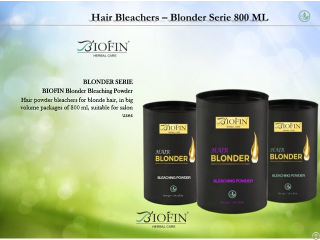 Biofin Cosmetics Hair Bleachers