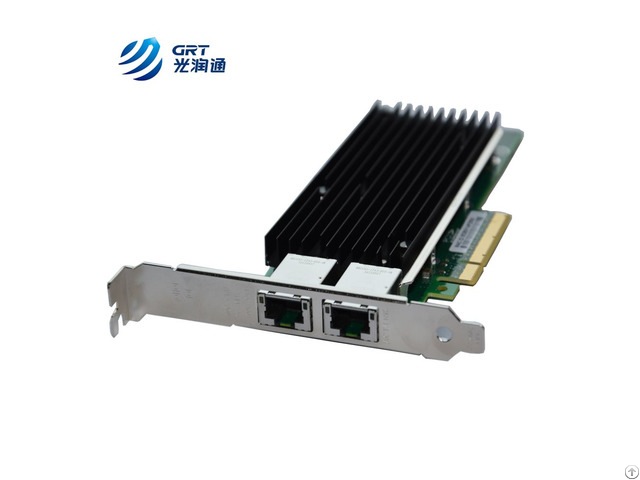 Grt Latest Pcie Nic 2 Port Copper Rj45 Network Interface Card For Servers