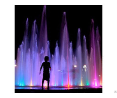 Dry Land Kid Play Colorful Music Fountain