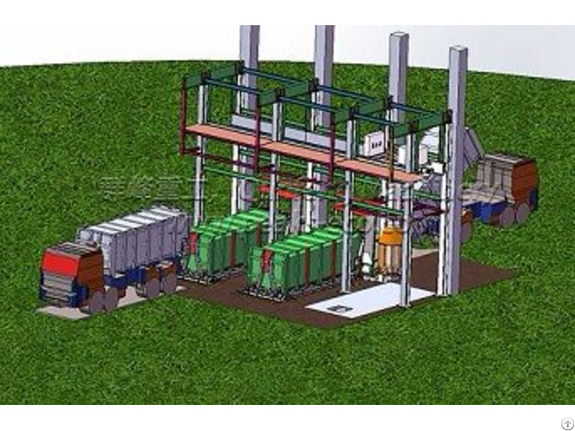 Underground Vertical Waste Transfer Station System