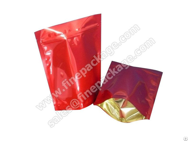 Customized Stand Up Ziplock Plastic Coffee Bean Packaging Bag