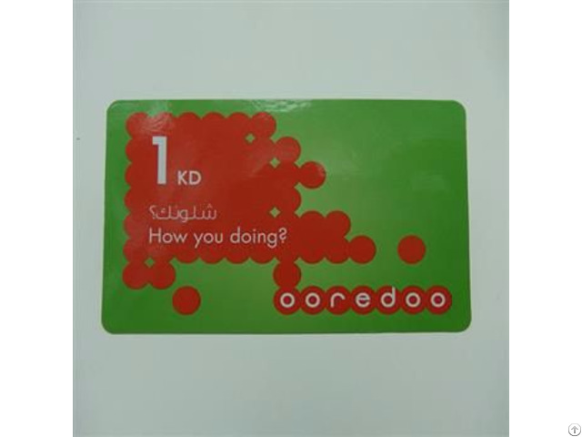 Ooredoo Scratch Phone Charge Card