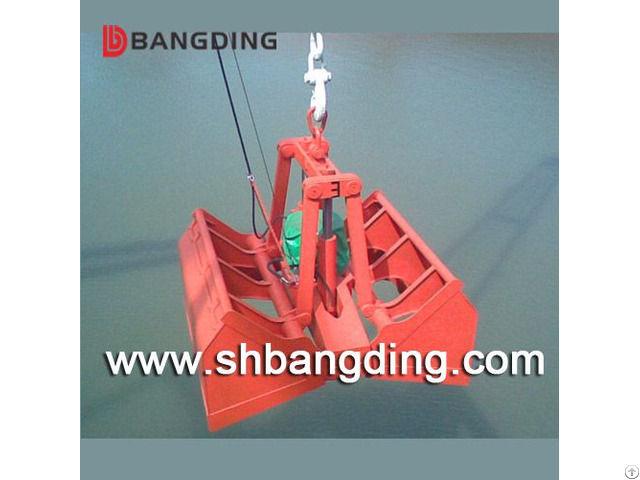 Electric Hydraulic Clamshell Grab Bucket For Ship Bulk Cargo Loading