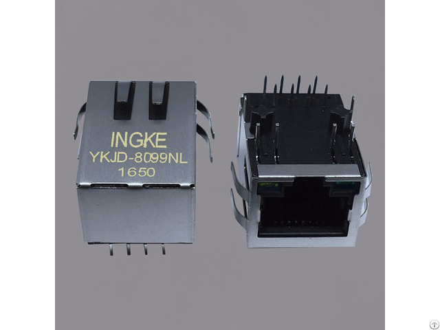 Ingke Ykjd 8099nl 100 Percent Cross Hfj11 2450e L12rl Through Hole Rj45 Magnetic Jack Connectors