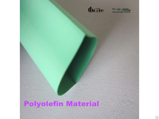 Green Pe Heat Shrink Sleeve 30mm Diameter With 2 1 Shrinkage Ratio