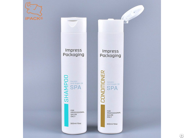 The Best Design Custom Printed 300ml 10oz Size Matte Hdpe Plastic Shampoo Bottle With Flip Cap