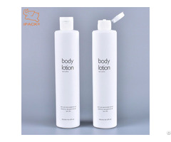 300ml Cylinder Soft Touch Hdpe Plastic Flip Cap Bottle For Skin Whitening Body Lotion
