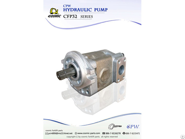 Cosmic Forklift Parts On Sale 326 Cpw Hydraulic Pump Cfp32 Series Catalogue Part No