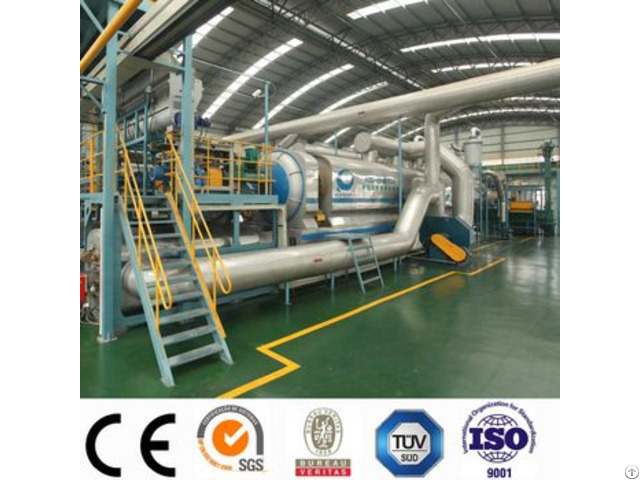 Industrial Continuous Scrap Tyre Pyolysis Production Line