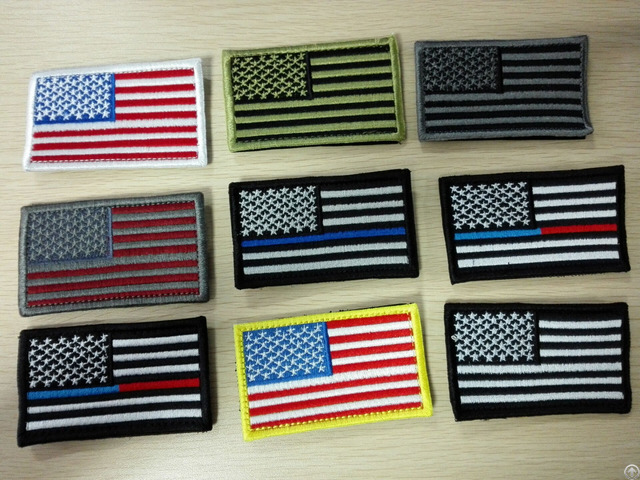 Customized Embroidery Usa National Flag Patch