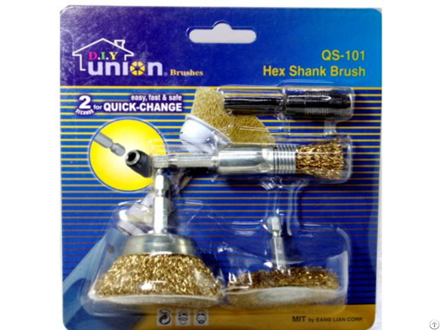 Qs 101 Hex Shank Brushes Quick Change Accessory Series