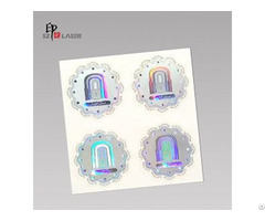 Custom Silver Color Self Adhesive Hologram Label