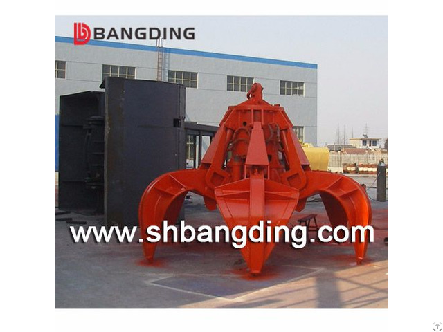 Bangding Hydraulic Orange Peel Grab Bucket For Ship Use