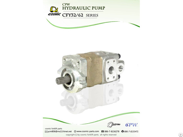 Cosmic Forklift Parts On Sale 328 Cpw Hydraulic Pump Cfy32 And 62 Series Catalogue Part No