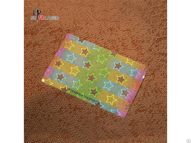 Different Sizes Hologram Hot Laminating Security Pouches
