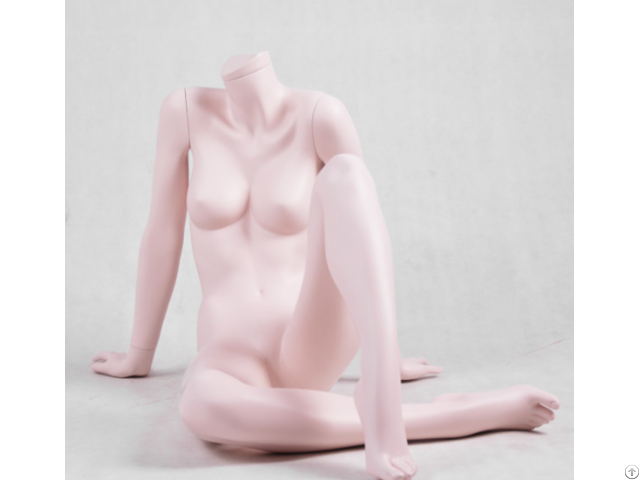 Female Headless Glossy Sitting Legs Mannequin