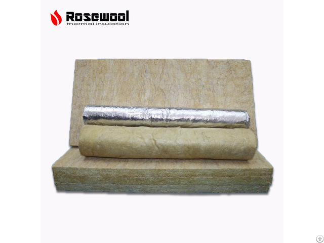 Rock Mineral Wool Felt With Aluminium Foil Fireproof Insulation Board