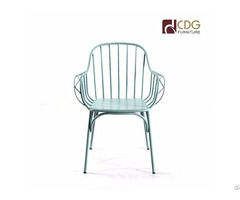 Retro Finish French Style Outdoor Arm Chair For Garden Use