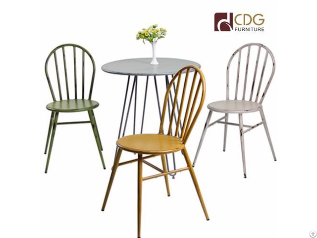 Vintage Metal Outdoor Lounge Stacking Chair Peacock Cafe Tables And Chairs For Dining Room Wholesale