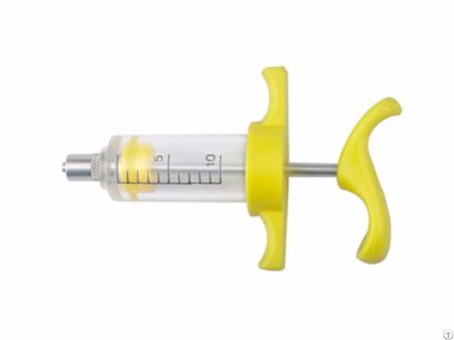 Veterinary Plastic Steel Syringe Type G