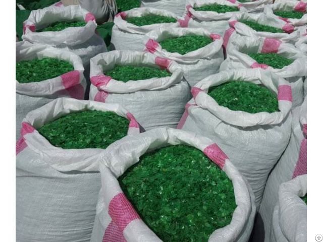 Pet Bottle Grade Flakes Green Color