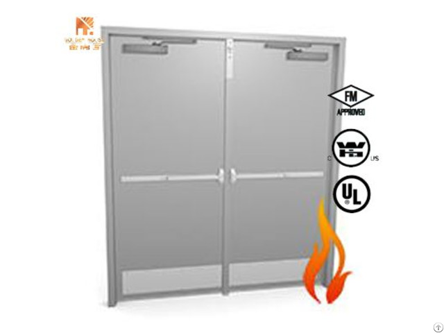 Ul Listed 90 Mins Fire Proof Steel Door