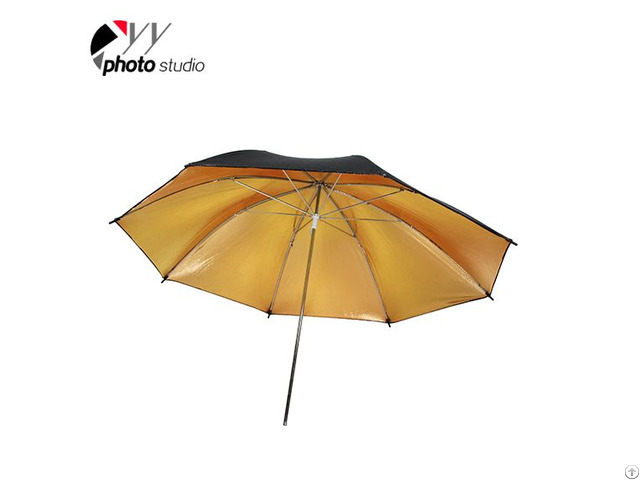 Studio Gold And Black Reflective Photo Umbrella Yu301