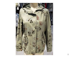 Ladies Printed Cotton Twill Jacket