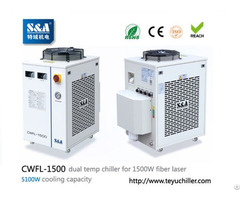 Water Chiller Cwfl 1500 For Cooling 1500w Metal Fiber Laser Machine