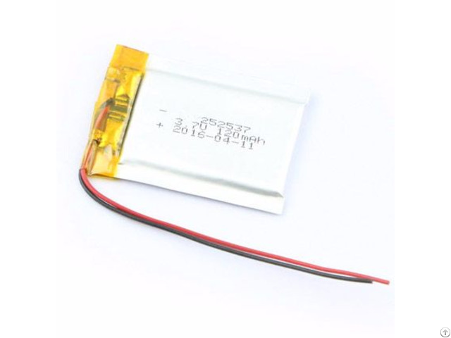 Ultra Thin Lithium Battery 3 7v 120mah Oem Odm Li Polymer Batteries