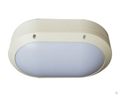 Wall Mounted Led Light Fixture Oval Bulkhead Ip65 Ik10 For Bathroom