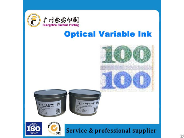 High Performance Optically Variable Ink For Screen Printing