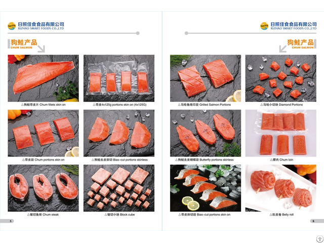 Frozen Chum Pink Salmon Fillet Portions