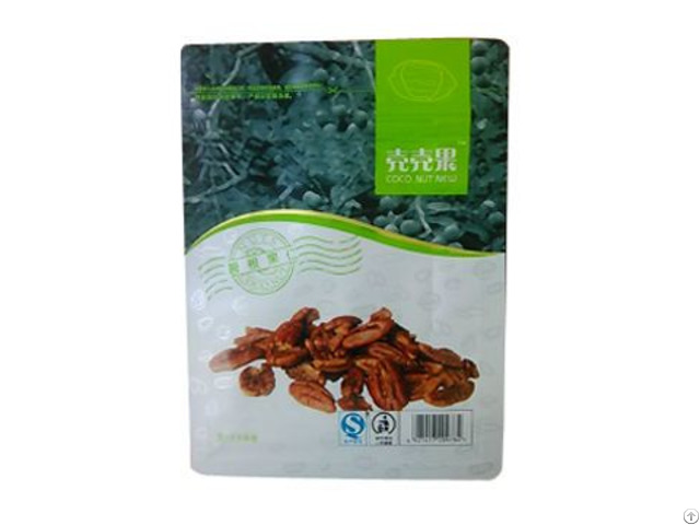 Printed Aluminum Foil Stand Up Pouch With Zipper For Nuts