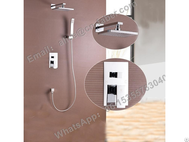 Manufacturer Concealed Shower Mixer With Diverter And Brass Spout