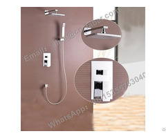 Manufacturer Concealed Shower Mixer With Diverter And Brass Spout