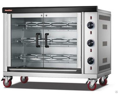 Stainless Steel Gas Chicken Rotisserie With 3 6 9 Rods