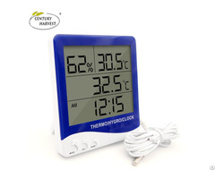 Outdoor Indoor Temperature And Humidity Tester Digital Thermo Hygrometer With Probe