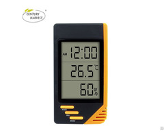 C F Switch Digital Hygrothermograph Indoor Thermometer With Clock