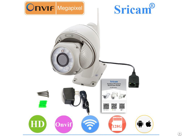 Sricam Sp008 960p Ptz Onvif Sd Card Ip Camera